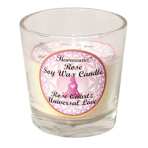 Rose Quartz Universal Love Soy Candle - Rose