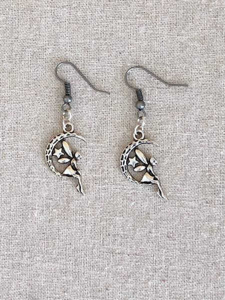 Fairy Earrings - Silver or Bronze