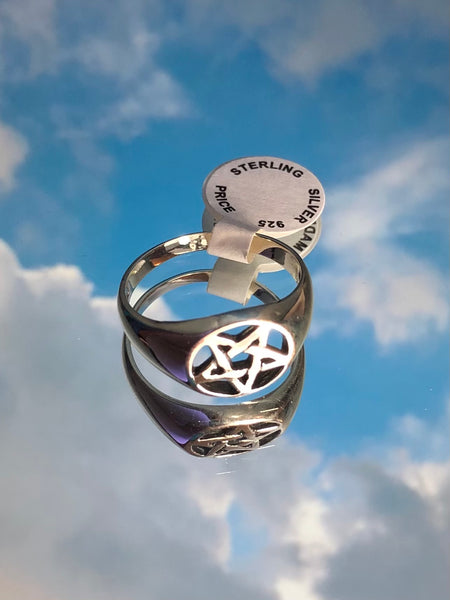 Pentacle Ring - Sterling Silver