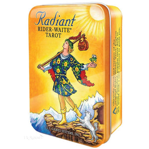 Radiant Rider-Waite Tarot Deck in Tin Box (Artist Pamela Colman Smith)