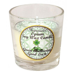 Aventurine Good Luck Soy Candle - Opium